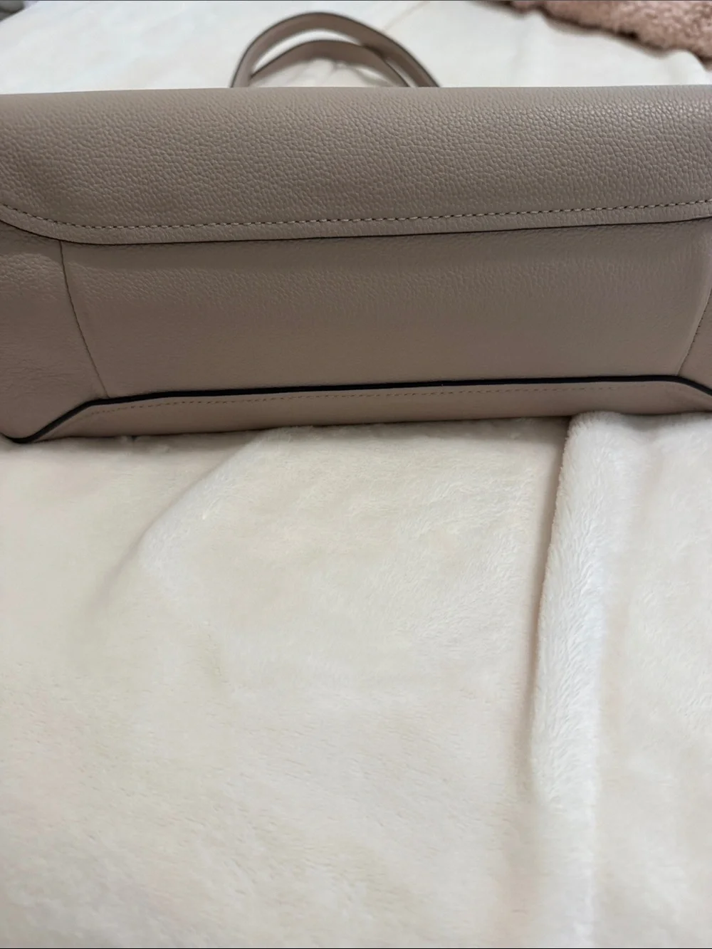 kate spade Dusty Taupe Leather Chain-Handle Tote